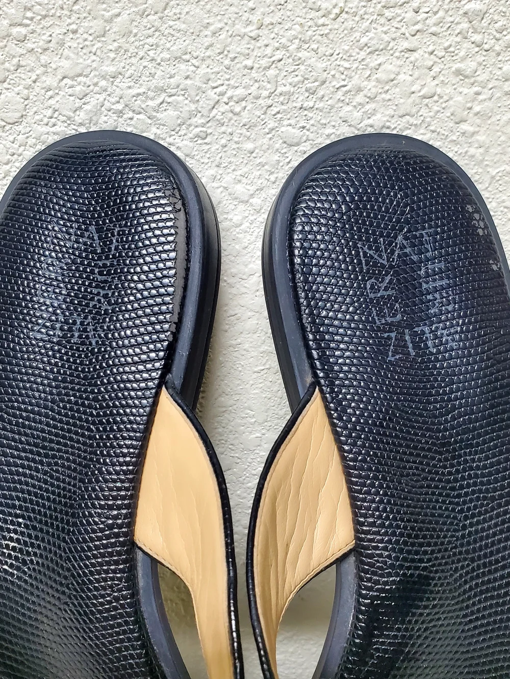 Naturalizer Black Thong Sandals with Gem Accent - Picture 8 of 10